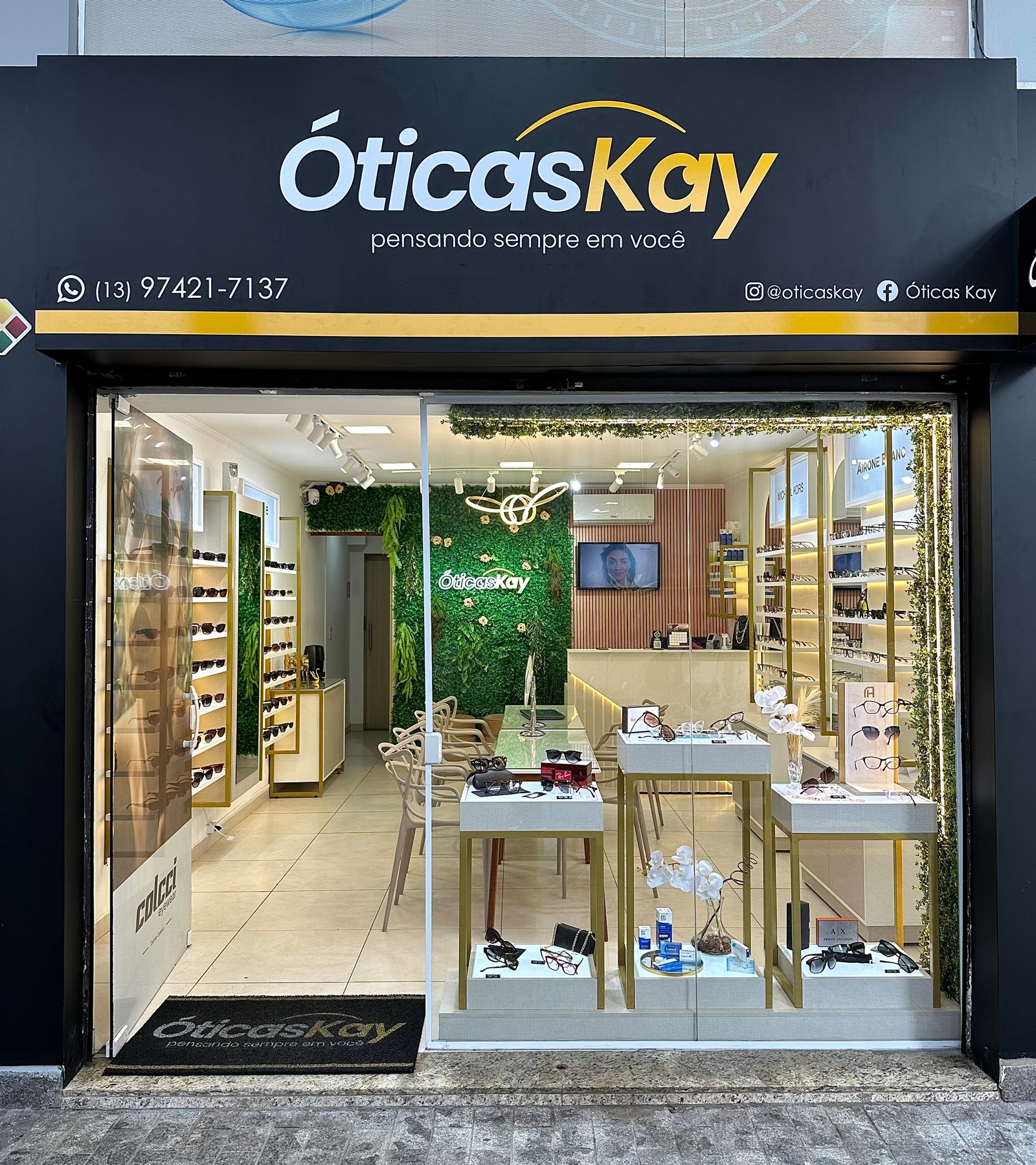Fachada Unidade Gonzaga — Óticas Kay